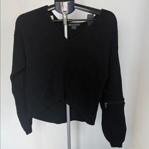 Armani Exchange Black V-Neck Sweater